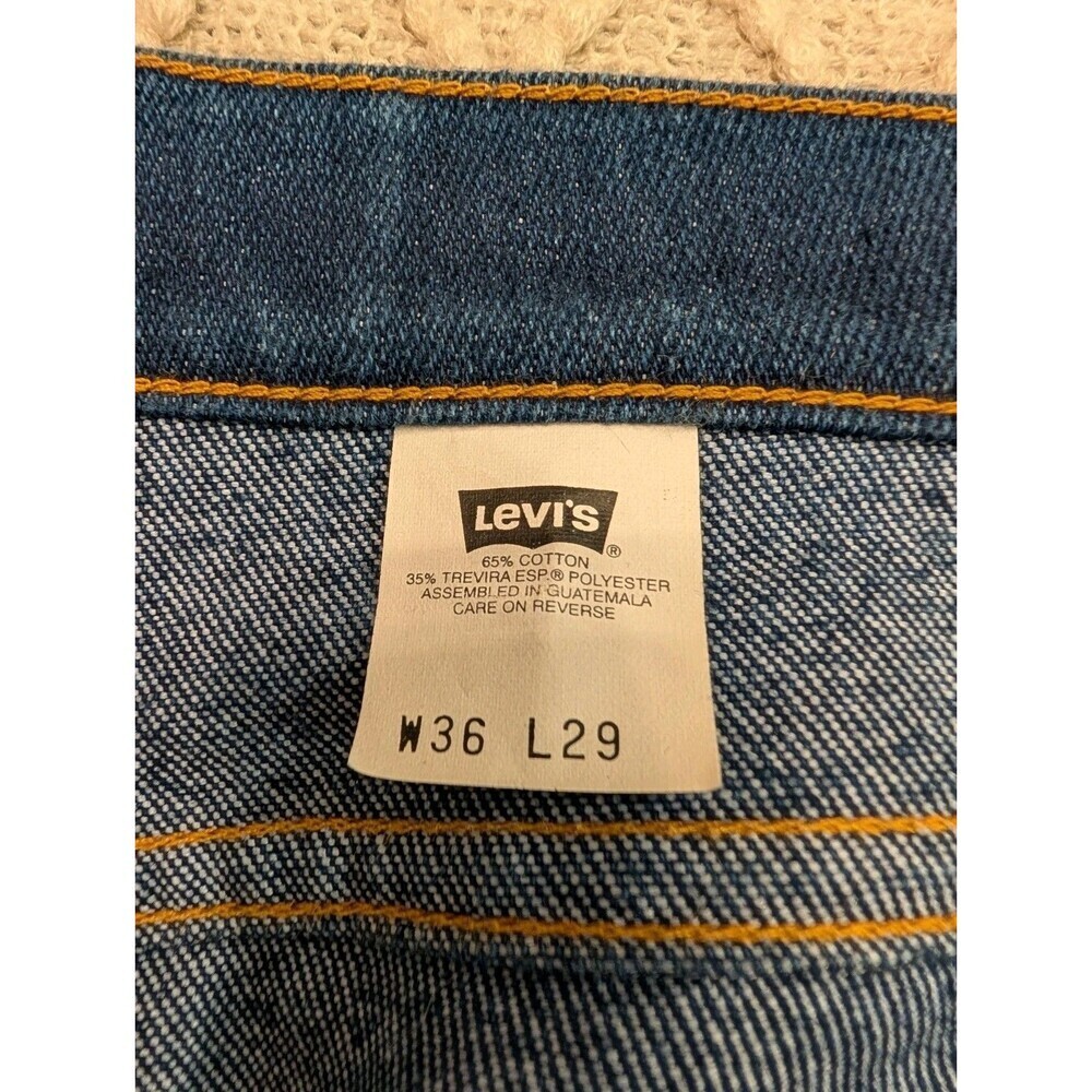 Vintage Levis 547 Bronze Tab Men’s Jeans 36x29 Dark Indigo Blue Wash 40547-2317 - Picture 9 of 16